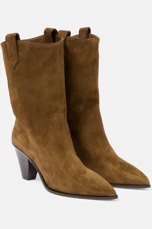 Aquazzura Bottines santiags Boogie en daim