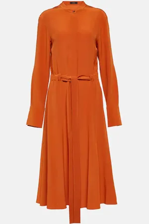 Joseph Robe midi Fairbaim en soie