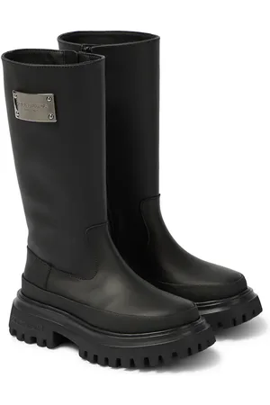 Dolce & Gabbana Bottes à bordures en cuir