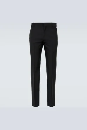 Alexander McQueen Pantalon slim en laine et mohair