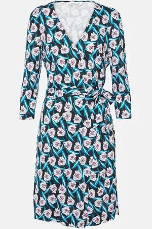 Diane von Furstenberg Robe portefeuille Julian imprimée en soie
