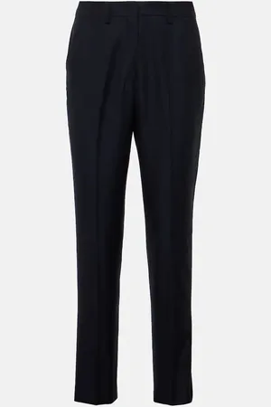 Etro Pantalon slim en coton et laine