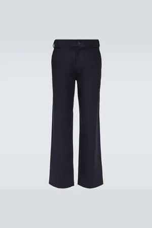 GR10K Pantalon droit en laine mélangée