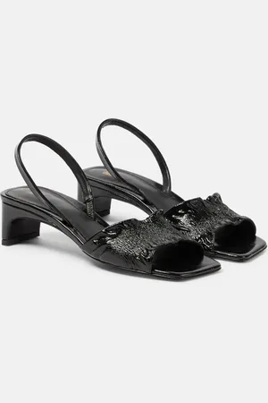 Totême Sandales The Gathered Scoop-Heel en cuir