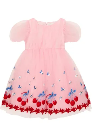MONNALISA Robe brodée en tulle