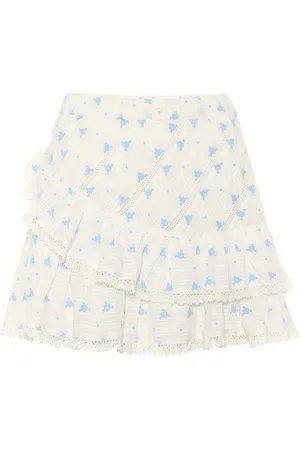 LOVESHACKFANCY Mini-jupe Emma en coton