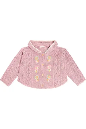 Louise Misha Cardigan Clara brodé en laine et cachemire