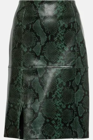 Dorothee Schumacher Jupe midi Urban Jungle en cuir