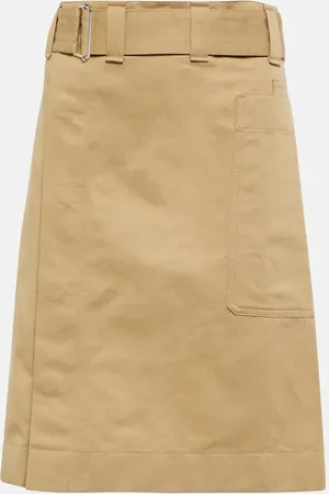 LEMAIRE Mini-jupe en coton et lin
