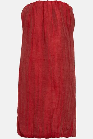 Khaite Robe midi Yara en lin et soie