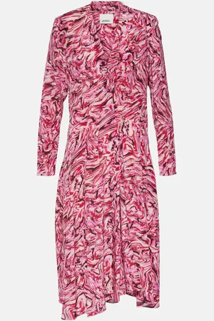 Isabel Marant Robe midi Patel imprimée en soie