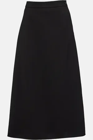 WARDROBE.NYC Jupe midi en laine vierge