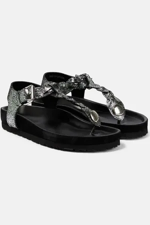 Isabel Marant Sandales Brook en cuir métallisé