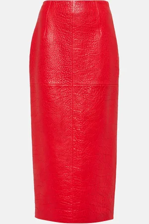 Prada Jupe crayon en cuir
