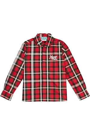 Kenzo Chemise en coton à carreaux