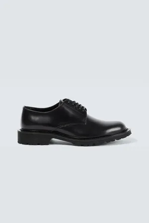 Saint Laurent Derbies Army en cuir