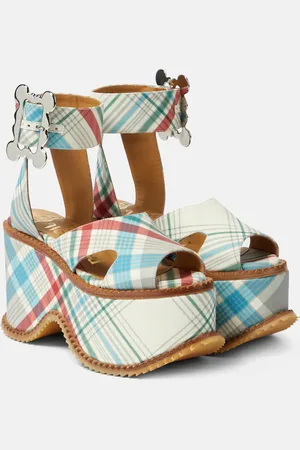 Vivienne Westwood Sandales London en cuir à carreaux