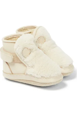 Donsje Bébé – Bottines Richy en cuir et shearling synthétique