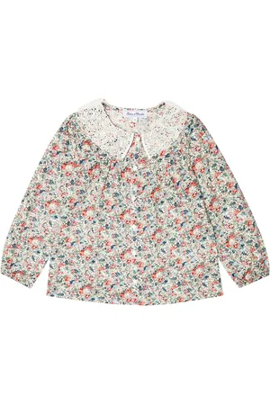 Tartine Et Chocolat Blouse en coton à fleurs et dentelle