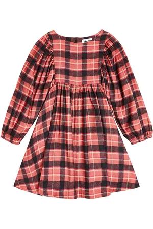 Molo Robe Caly en coton mélangé à carreaux