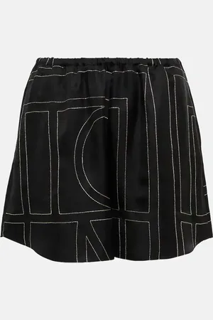 Totême Short en soie à logo