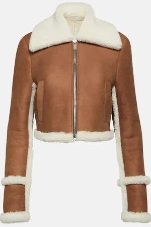 MAGDA BUTRYM Veste en daim et shearling