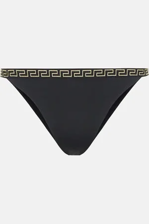 VERSACE Culotte de bikini Greek Key imprimée