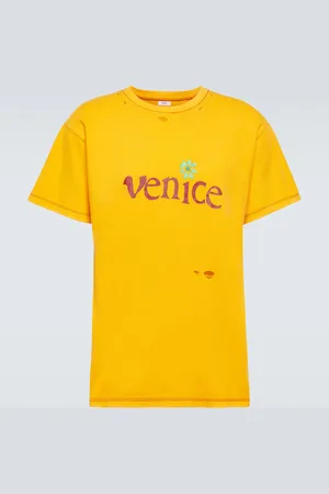 ERL T-shirt en coton et lin Venice