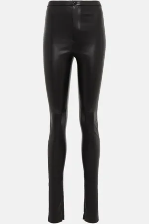 WARDROBE.NYC Legging en cuir à taille haute
