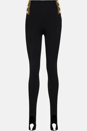Balmain Legging fuseau à taille haute