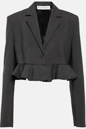 J.W.Anderson Blazer raccourci en laine mélangée
