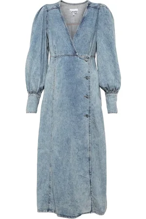 Ganni Robe midi en jean