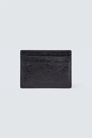 Balenciaga Porte-cartes Le Cagole en cuir
