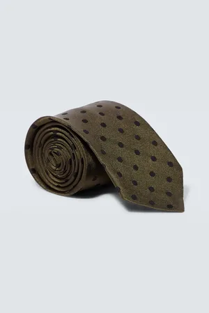 DRIES VAN NOTEN Cravate en soie à pois