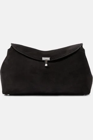 Totême Pochette T-Lock en daim