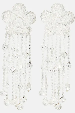 MAGDA BUTRYM Boucles d’oreilles à cristaux et fleurs