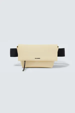 Jil Sander Sac ceinture en toile et cuir