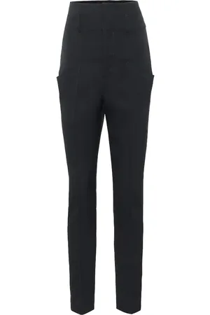 Isabel Marant Pantalon slim Padme à taille haute en laine