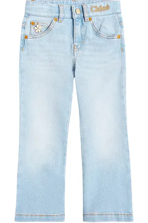 Chloé Chloé Kids Jean ample à logo