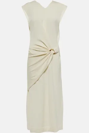 Jil Sander Robe portefeuille en laine vierge