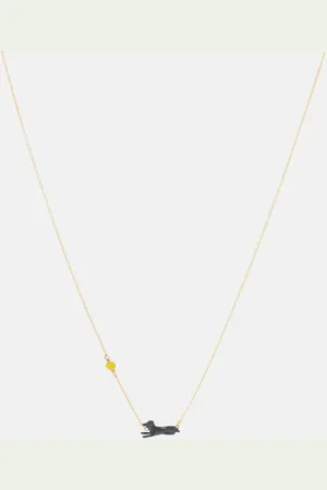 Aliita Collier Perrito Pelota en or 9 ct