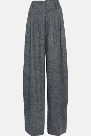 Altuzarra Pantalon ample Tyr à taille haute en laine mélangée