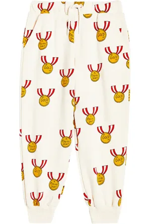 Mini Rodini Pantalon de survêtement Medals en coton