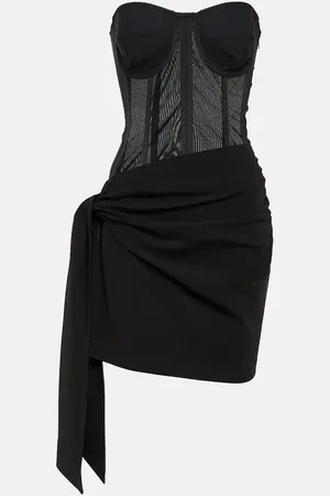 Dolce & Gabbana Robe bustier asymétrique