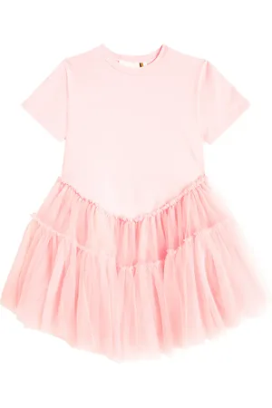 CAROLINE BOSMANS Robe en coton mélangé et tulle