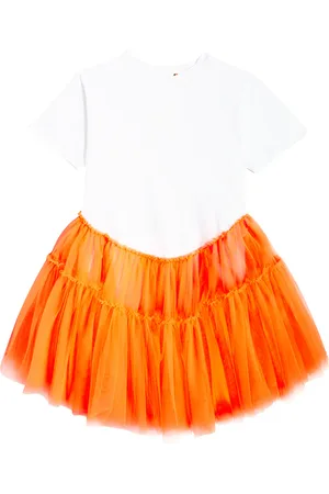 CAROLINE BOSMANS Robe en coton mélangé et tulle
