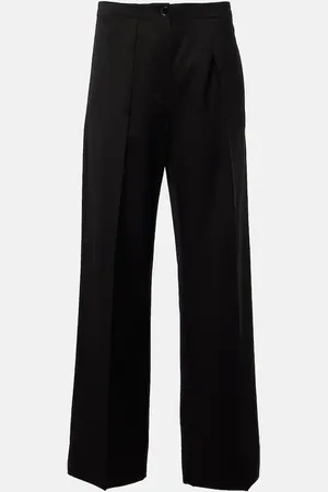 Acne Studios Pantalon ample à taille mi-haute