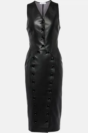 Alaïa Alaïa Robe midi en cuir