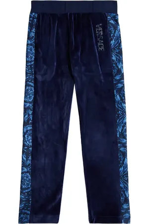 VERSACE Pantalon de survêtement Barocco en velours