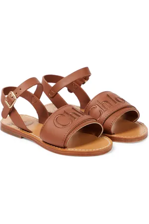 Chloé Chloé Kids Sandales en cuir à logo